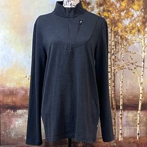 EUC SWISS TECH Zipper Front Pullover & Unique Front Zipper Pocket